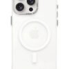 iPhone 15 Pro Kılıf Anka PC Magneticsafe Sert Metal Kapak - Şeffaf-(5796)
