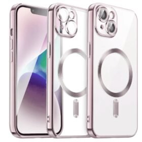 iPhone 15 Kılıf Kross Magneticsafe Kapak - Rose-(5796)