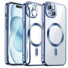 iPhone 15 Kılıf Kross Magneticsafe Kapak - Sierra Blue-(5796)