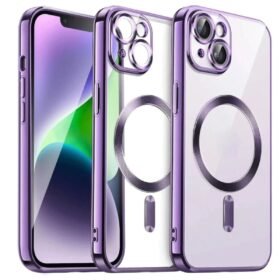 iPhone 15 Kılıf Kross Magneticsafe Kapak - Mor-(5796)