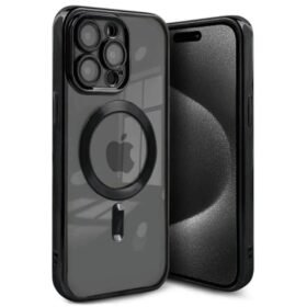 iPhone 15 Pro Kılıf Kross Magneticsafe Kapak - Siyah-(5796)