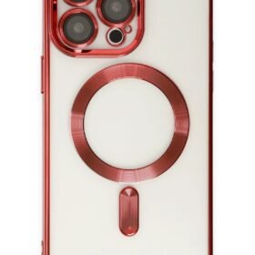 iPhone 15 Pro Max Kılıf Kross Magneticsafe Kapak - Kırmızı-(5796)