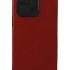 iPhone 15 Pro Max Kılıf Loop Deri Silikon - Kırmızı-(5796)