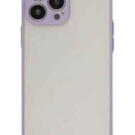 iPhone 15 Pro Kılıf Montreal Silikon Kapak - Mor-(5796)