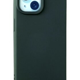 iPhone 15 Kılıf Nano içi Kadife Silikon - Koyu Yeşil-(5796)