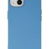 iPhone 15 Pro Kılıf Nano içi Kadife Silikon - Mavi-(5796)
