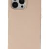 iPhone 15 Pro Kılıf Nano içi Kadife Silikon - Pudra-(5796)