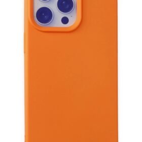 iPhone 15 Pro Max Kılıf Nano içi Kadife Silikon - Turuncu-(5796)