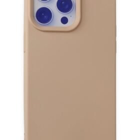 iPhone 15 Pro Max Kılıf Nano içi Kadife Silikon - Pudra-(5796)