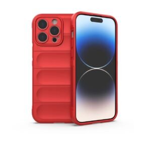 iPhone 15 Pro Max Kılıf Optimum Silikon - Kırmızı-(5796)