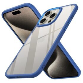iPhone 15 Pro Kılıf Power Silikon - Mavi-(5796)