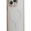 iPhone 15 Pro Max Kılıf Room Magneticsafe Silikon - Pudra-(5796)