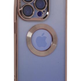 iPhone 15 Pro Max Kılıf Slot Silikon - Rose Gold-(5796)