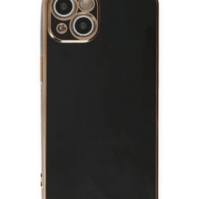 iPhone 15 Kılıf Volet Silikon - Siyah-(5796)