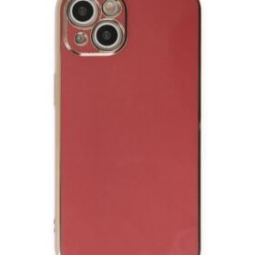 iPhone 15 Kılıf Volet Silikon - Kırmızı-(5796)