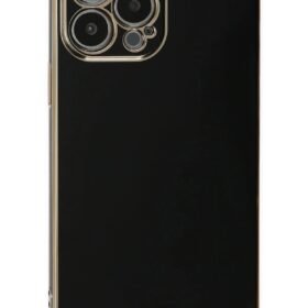 iPhone 15 Pro Max Kılıf Volet Silikon - Siyah-(5796)