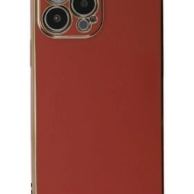 iPhone 15 Pro Max Kılıf Volet Silikon - Kırmızı-(5796)