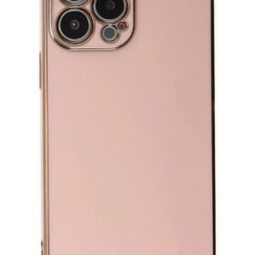 iPhone 15 Pro Max Kılıf Volet Silikon - Pembe-(5796)
