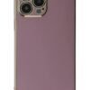iPhone 15 Pro Max Kılıf Volet Silikon - Mor-(5796)
