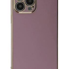 iPhone 15 Pro Max Kılıf Volet Silikon - Mor-(5796)