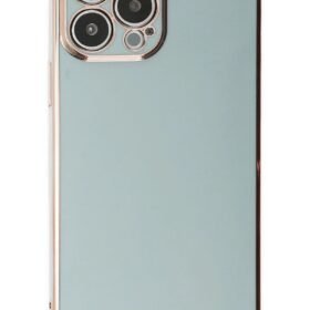 iPhone 15 Pro Max Kılıf Volet Silikon - Açık Yeşil-(5796)