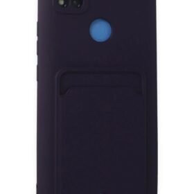 Xiaomi Redmi 9C Kılıf Kelvin Kartvizitli Silikon - Derin Mor-(5796)