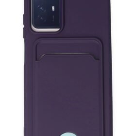 Xiaomi Redmi Note 11S Kılıf Kelvin Kartvizitli Silikon - Derin Mor-(5796)