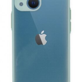 iPhone 15 Plus Kılıf Montreal Silikon Kapak - Açık Yeşil-(5796)