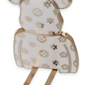 Astro Stand Ayıcık Desenli - Beyaz-(5796)