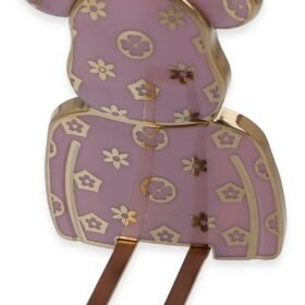 Astro Stand Ayıcık Desenli - Mor-(5796)