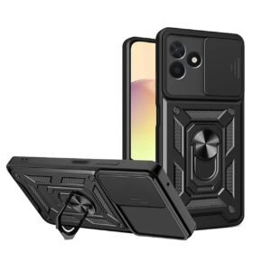 Realme C53 Kılıf Pars Lens Yüzüklü Silikon - Siyah-(5796)