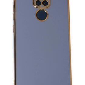 Xiaomi Redmi Note 9 Kılıf Volet Silikon - Mavi-(5796)