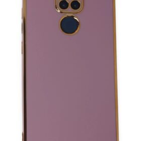 Xiaomi Redmi Note 9 Kılıf Volet Silikon - Mor-(5796)