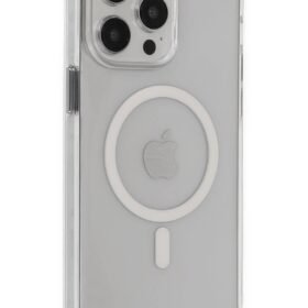 iPhone 15 Pro Max Kılıf Tron Şeffaf Magsafe Kapak - Şeffaf-(5796)