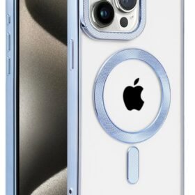 iPhone 14 Pro Max Kılıf Kronos Magsafe Kapak - Sierra Blue-(5796)