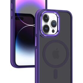 iPhone 15 Pro Winner Magsafe Kapak - Derin Mor-(5796)