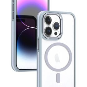 iPhone 15 Pro Winner Magsafe Kapak - Gri-(5796)