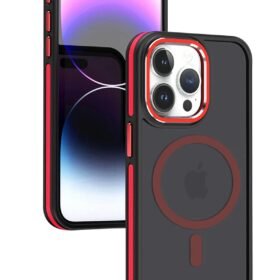 iPhone 15 Pro Max Winner Magsafe Kapak - Kırmızı-(5796)