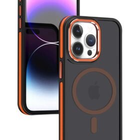 iPhone 15 Pro Max Winner Magsafe Kapak - Turuncu-(5796)