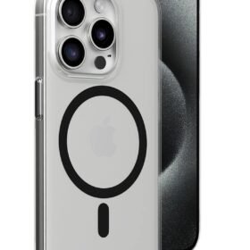 iPhone 15 Pro Kılıf Bubble Magsafe Kapak - Siyah-(5796)