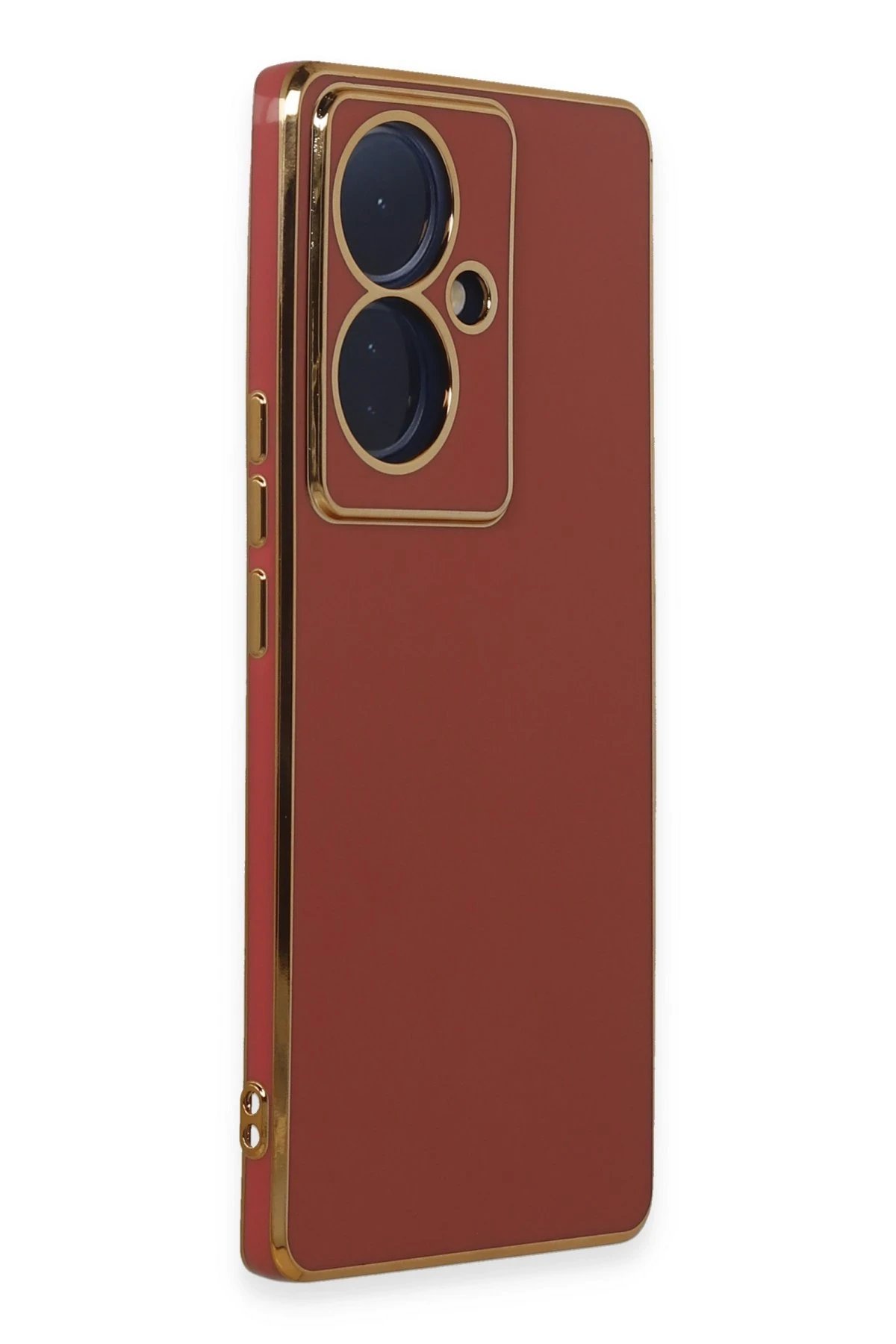 Vivo V29 Lite Kılıf Volet Silikon - Kırmızı-(5796) - Görsel 2