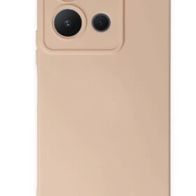 Vivo Y36 Kılıf Nano içi Kadife Silikon - Pudra-(5796)