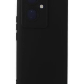 Vivo V29 Lite Kılıf Nano içi Kadife Silikon - Siyah-(5796)