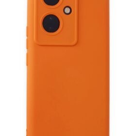 Vivo V29 Lite Kılıf Nano içi Kadife Silikon - Turuncu-(5796)