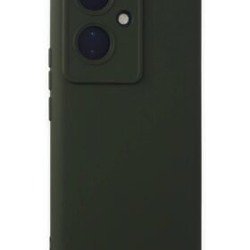Vivo V29 Lite Kılıf Nano içi Kadife Silikon - Koyu Yeşil-(5796)