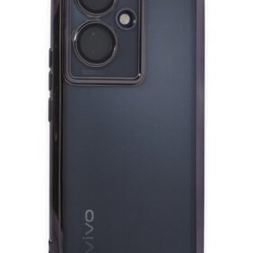 Vivo V29 Lite Kılıf Lensli Silikon - Mor-(5796)