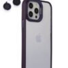 iPhone 14 Pro Kılıf Roblox Lens Standlı Kapak - Mor-(5796)