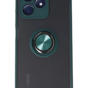 Realme C53 Kılıf Montreal Yüzüklü Silikon Kapak - Yeşil-(5796)