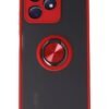Realme C53 Kılıf Montreal Yüzüklü Silikon Kapak - Kırmızı-(5796)