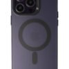 iPhone 15 Pro Max Kılıf Mateks Magsafe Kapak - Derin Mor-(5796)